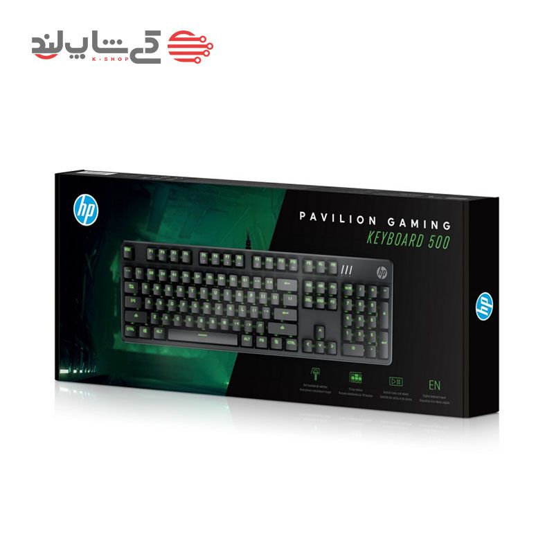 کیبورد اچ پی مدل HP Pavilion Gaming Keyboard 500-2